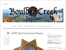 Tablet Screenshot of bouldercreekinsider.com